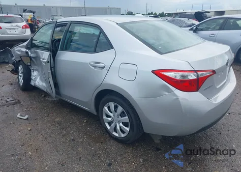 2015 Toyota Corolla Le из США, поврежденный, VIN 5YFBURHE4FP251586
